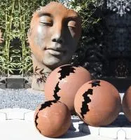 Кортен 3 шара — парк декор (518952) ∅ 950 750 450 мм. Набережные Челны 