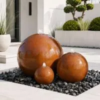 Шары 3 шт. фонтан Corten от (518907) ∅ 0,35 до 1 м. Набережные Челны